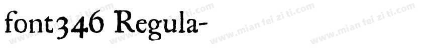 font346 Regula字体转换